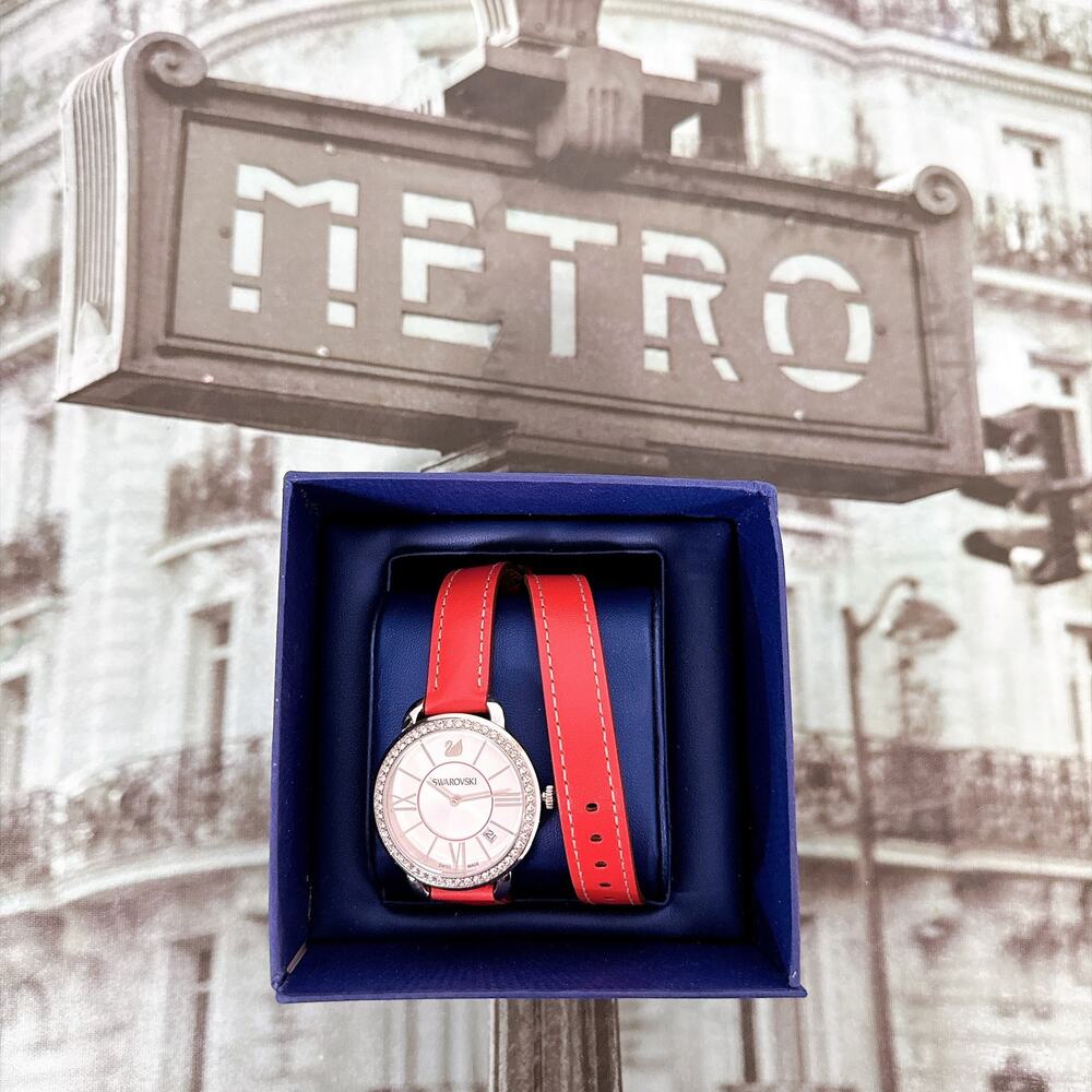 Swarovski Aila Day Double Tour Berry Watch (Style No. 5095942)